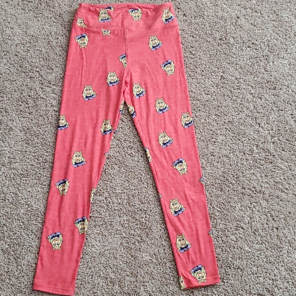 LuLaRoe Disney Miss Piggy Leggings OS